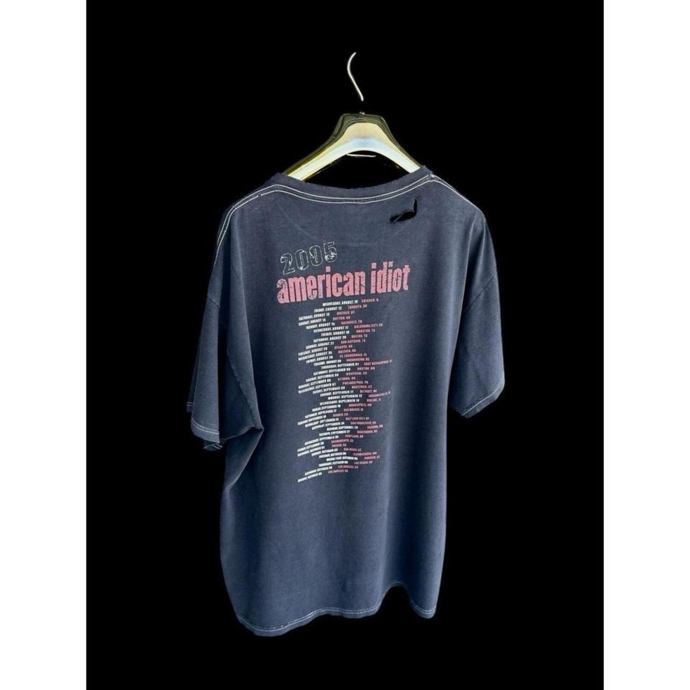 Green‎ Day 2006 American Idiot Tour Tshirt Sz XL Thrashed Distressed Faded Black